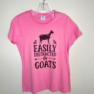 Port & Co. "Easily Distracted by Goat's T Shirt